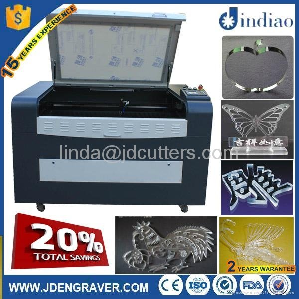China Acrylic wood mdf plexiglass plastic CO2 CNC laser cutting machine price 3