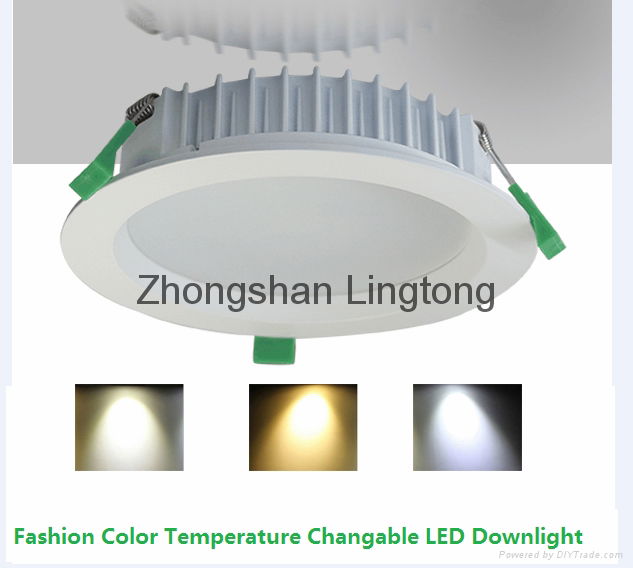 Color Temperature Changable  LED Downlight