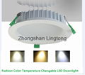 Color Temperature Changable  LED Downlight 1