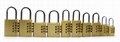 High Quality Resettable Brass Combination Lock,Combination  Padlock