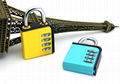 Top Secuirty 4 Digits Resettable Combination Padlock 4