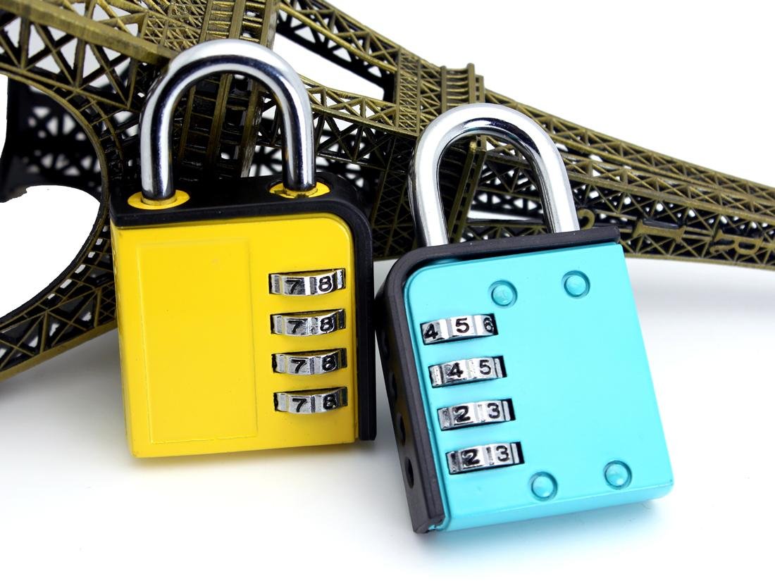 Top Secuirty 4 Digits Resettable Combination Padlock 2