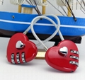Heart shape Promotional combination lock 2