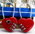 Heart shape Promotional combination lock 1