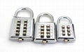 High Quality 3 Size Combination Button Padlock 1