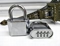 Top Security 4 Digits Resettable Gym Combination Lock, Combination Padlock 