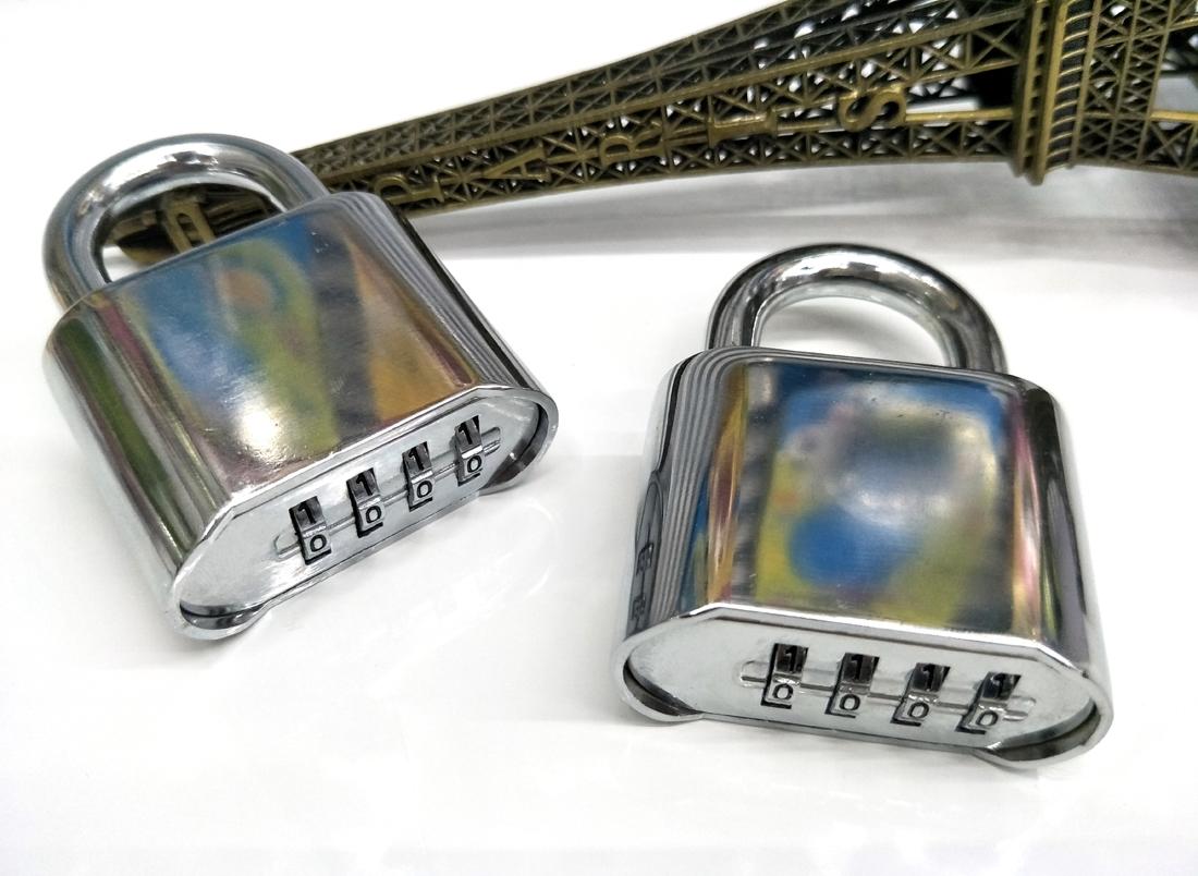 Top Security 4 Digits Resettable Gym Combination Lock, Combination Padlock  2