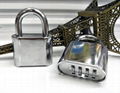 Top Security 4 Digits Resettable Gym Combination Lock, Combination Padlock  1