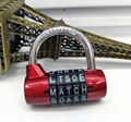 Top Security 5 Letters Gym Combination Padlock 5 Letters Combination Padlock 1