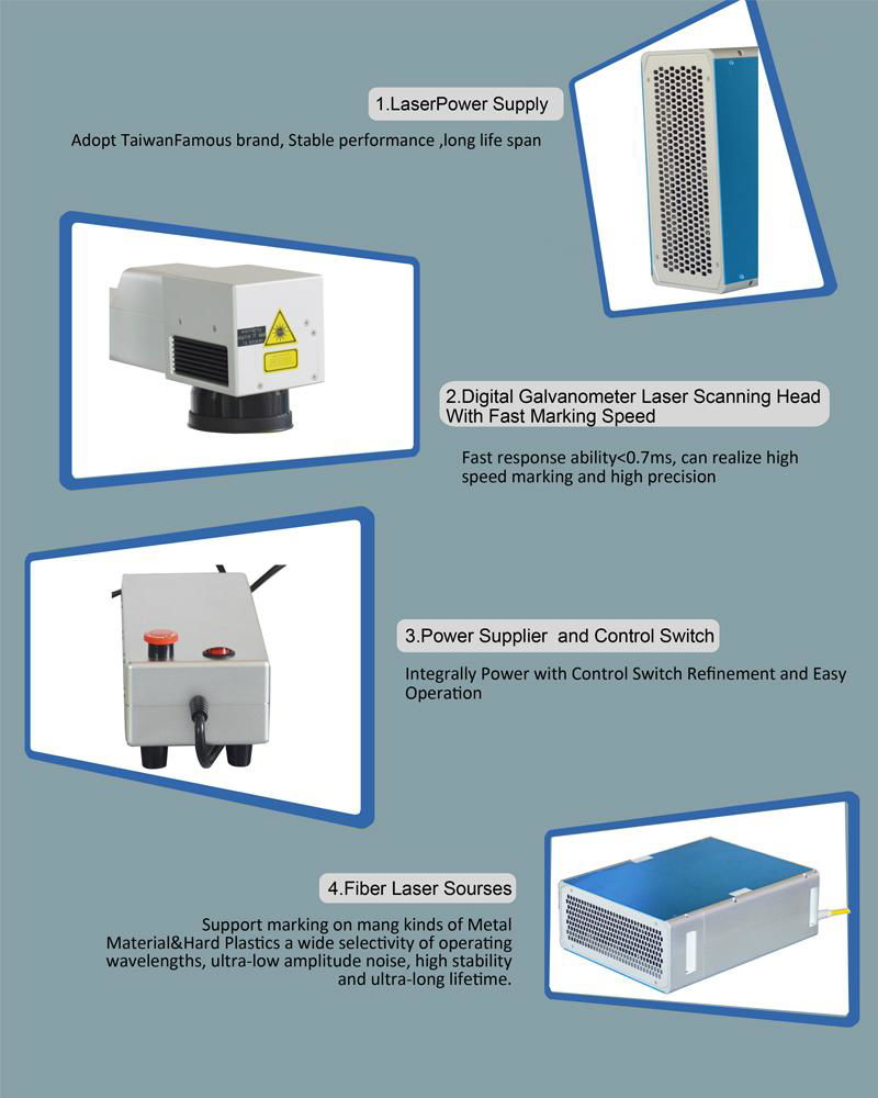NEW Style Mini 20W fiber laser marking machine price For Metal Marking  5