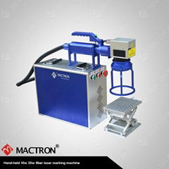 20W Portable Mini Fiber Laser Marking Machine For Mobile, Button, Plastic,Metal