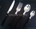 2pcs plastic silver cutlery 1