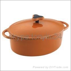 5 Qt Oval Casserole Dish in Green with cover.jpg 2