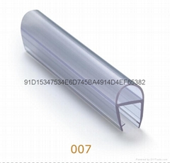 Bubble seal for glass door