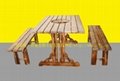 實木餐桌椅．火燒木餐桌椅 4