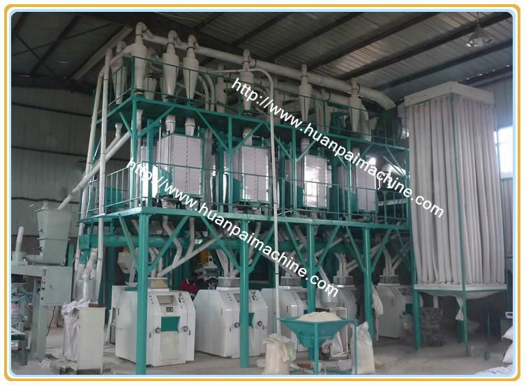 wheat processing line