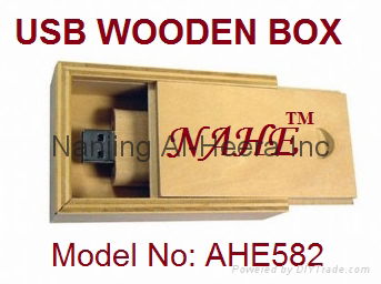 2gb Wood Key Shape USB Flash Drive 4