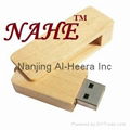 4GB Wood Twister USB Flash Drive 2