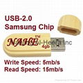 4GB Wood Twister USB Flash Drive 6