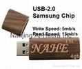 4GB Wood Twister USB Flash Drive 8