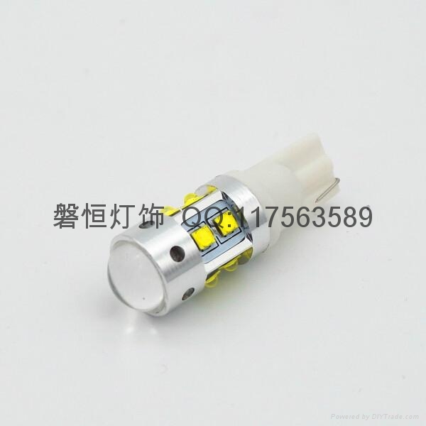 大功率超高亮LED示寬燈 T10 CREE 50W 10SMD 可換 H1 H3燈做霧燈