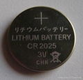 CR2025 3V lithium button cell battery for watches