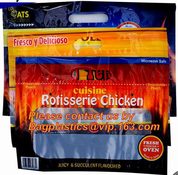 ROTISSERIE CHICKEN BAGS, MIRCOWAVE POUCH, HOT ROAST BAG, FRESH FRUIT VEGETABLE P