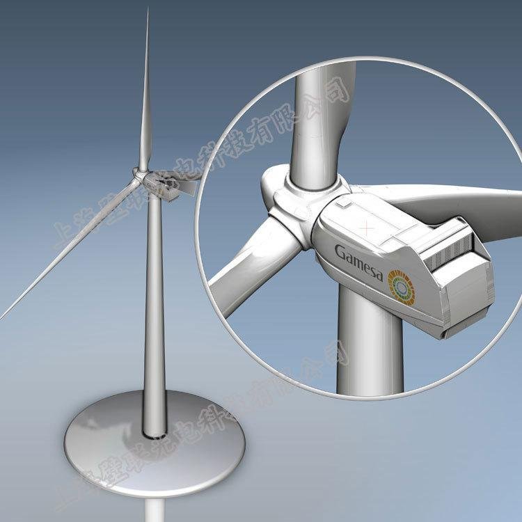 太阳能风车专业制作仿真风力发电机模型 4