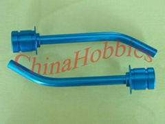 Aluminum Fuel Bottle Necks (blue color)