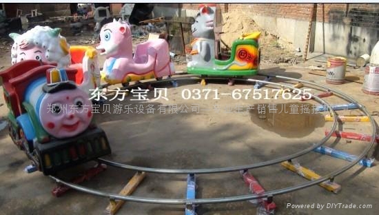 電動電瓶兩用軌道火車儿童廣場娛樂設備 3