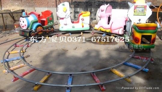 電動電瓶兩用軌道火車儿童廣場娛樂設備 4