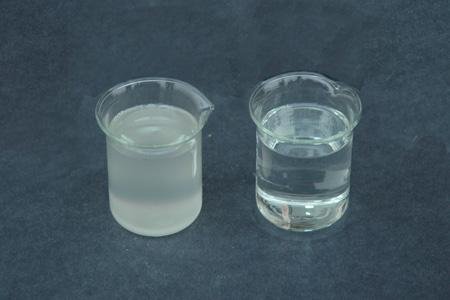 钠水玻璃透明半透明对比