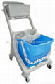 mop trolley with basket wringer