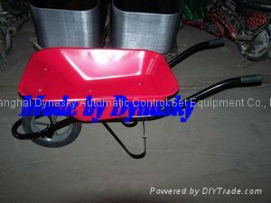Strong Angola Wheelbarrow-WB6400S with large rubber&plastic wheel