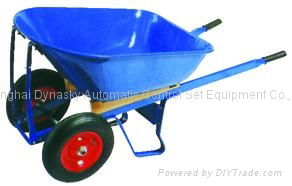 Super Heavy Duty Large Capacity Steel Tray Two Wheels Wheelbarrow-WB8806