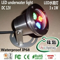 LED underwater light/LED Swimming pool/LED fountain light(FH-SC090-3W) 1