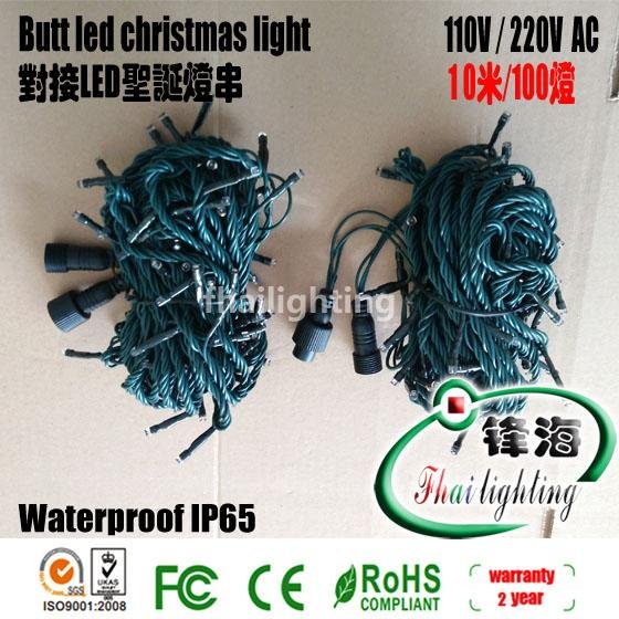 Docking LED Christmas Light String 10 Meter 100 Light 110V 220V Flashing 2