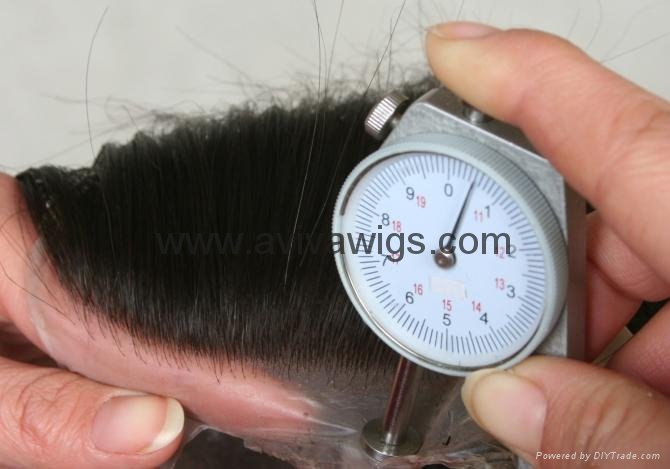 PU Base Toupee (AV-TP02S) super thin toupee 2
