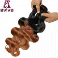 Brazilian virgin hair Body Wave 20"- T1B/27#