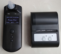 Breathalyzer with External Printer and Fuel Cell Sensor