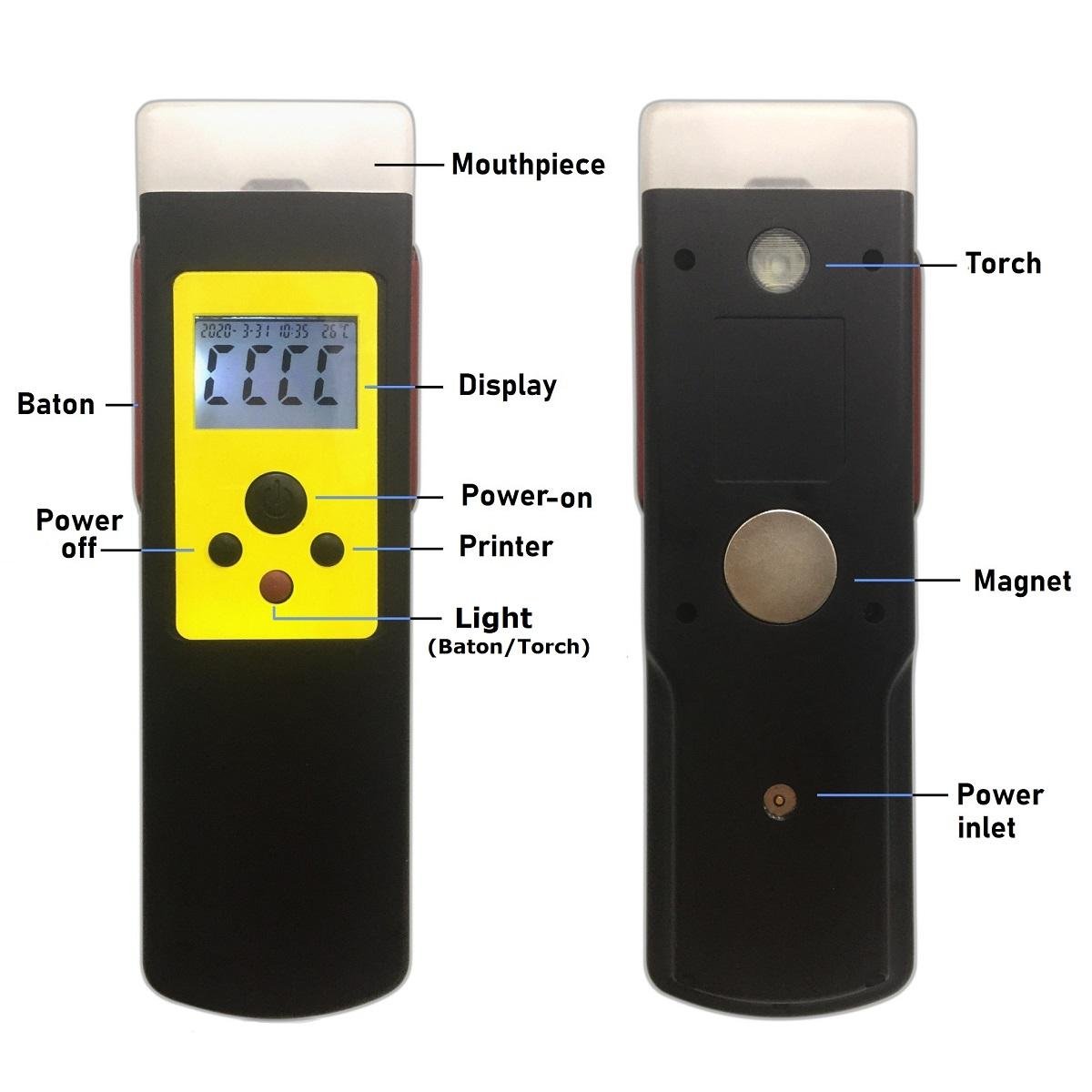 Quick Screening Breathalyzer with Fuel Cell Sensor 3