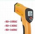 HT-6889 High temperature gun Non-contact infrared thermometer for industrial  2
