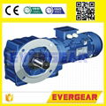 MTJ series  Helical bevel gear motor gearbox speed reducer 4