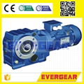 MTJ series  Helical bevel gear motor gearbox speed reducer 2