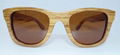 Zebra Wood sunglasses polarized lens 5