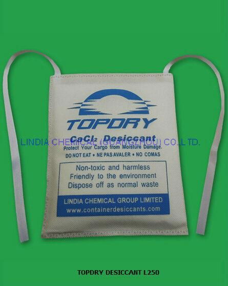 desiccant with lacing