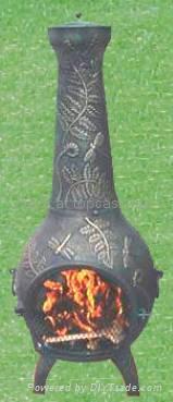 cast iron wood burning chiminea 3