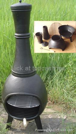 cast iron wood burning chiminea 5