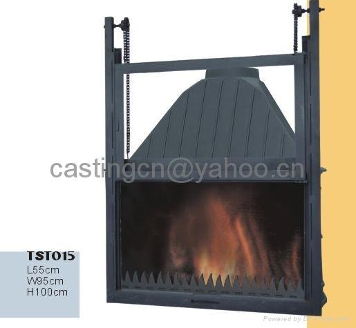 cast iron wood burning fireplace insert 4