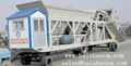 Mobile concrete mixing plant